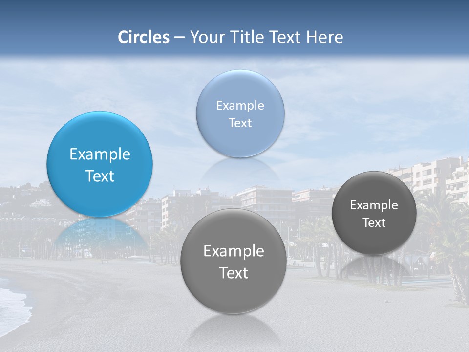South Aerial Blue PowerPoint Template