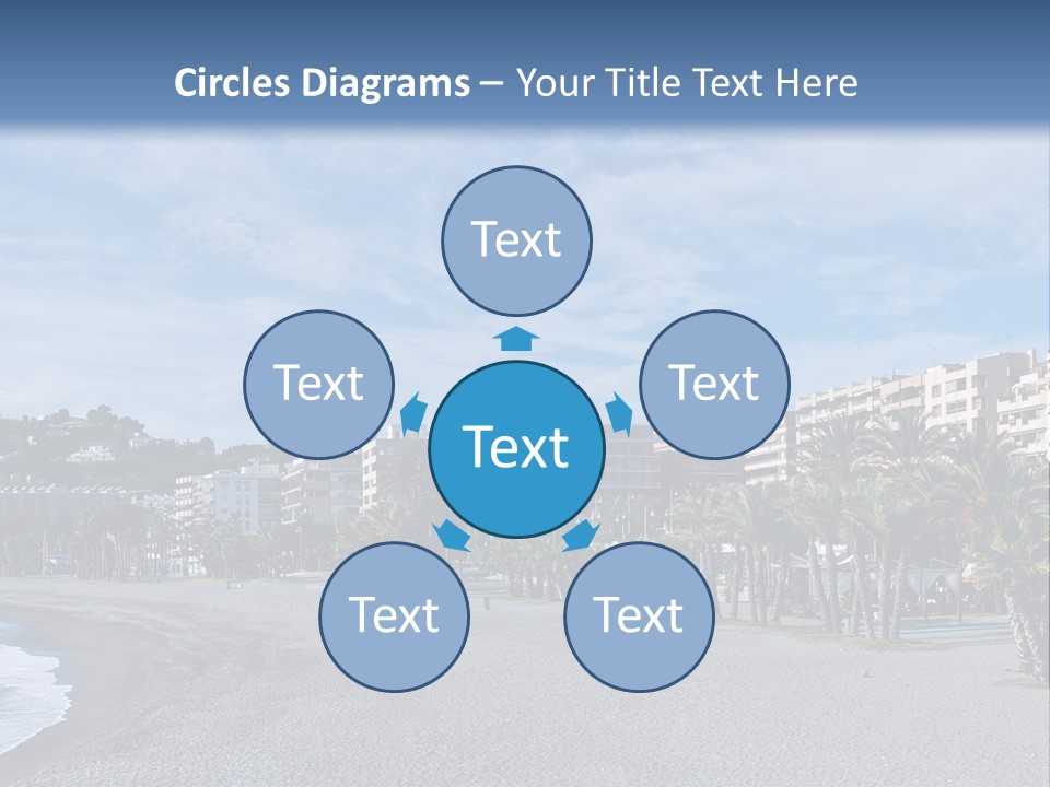 South Aerial Blue PowerPoint Template