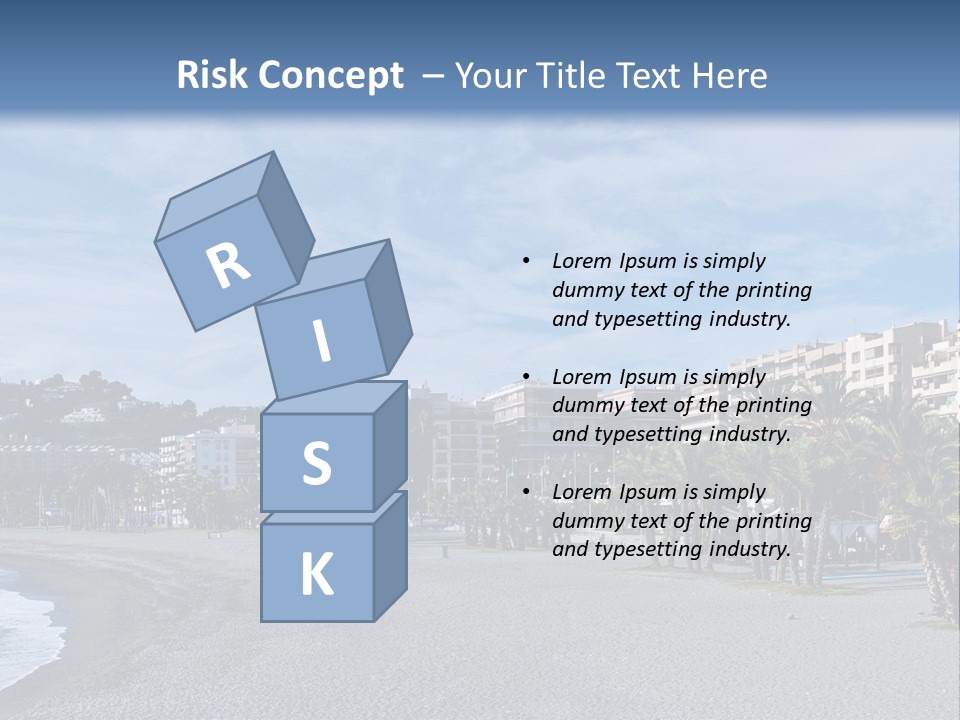 South Aerial Blue PowerPoint Template