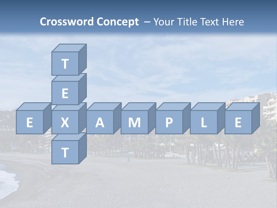 South Aerial Blue PowerPoint Template