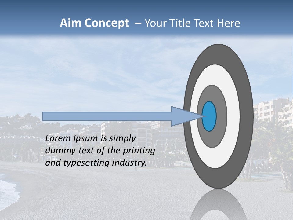 South Aerial Blue PowerPoint Template