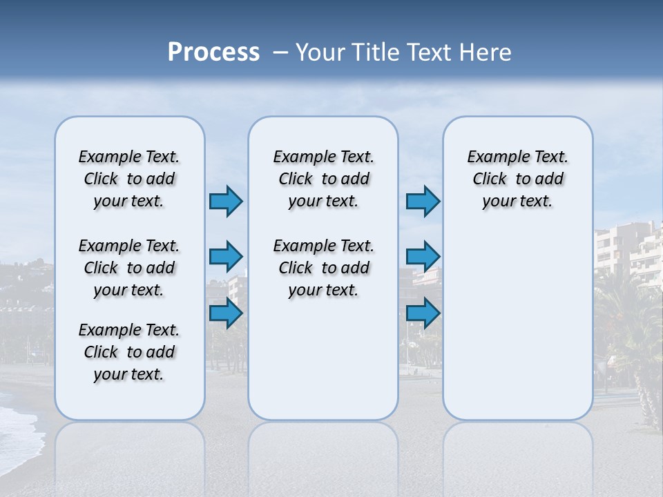 South Aerial Blue PowerPoint Template