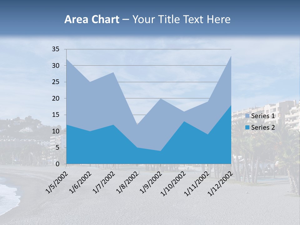 South Aerial Blue PowerPoint Template