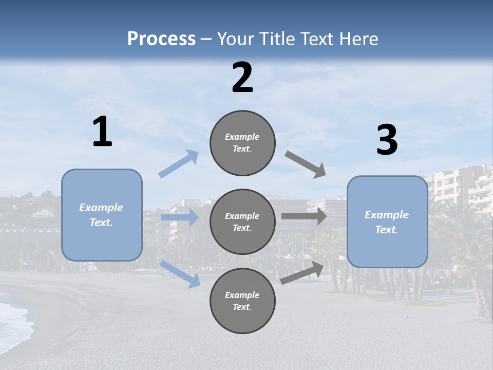 South Aerial Blue PowerPoint Template