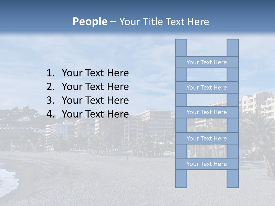 South Aerial Blue PowerPoint Template