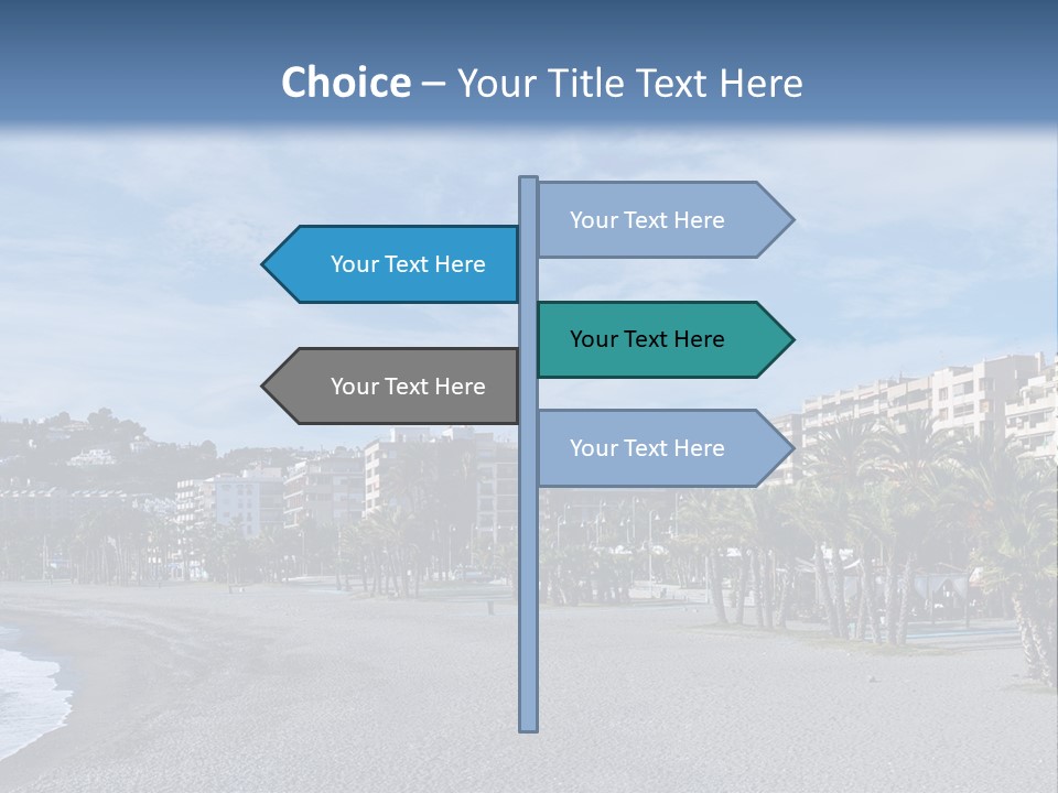 South Aerial Blue PowerPoint Template
