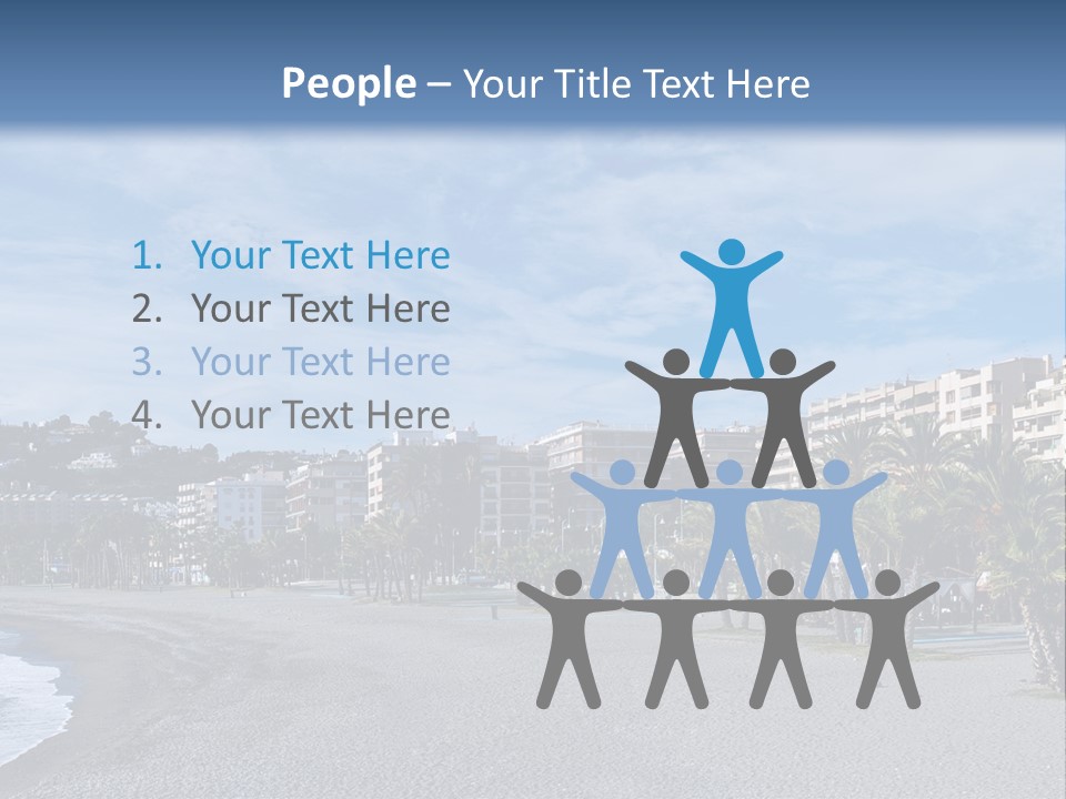 South Aerial Blue PowerPoint Template