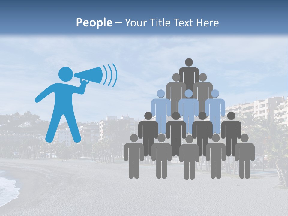 South Aerial Blue PowerPoint Template