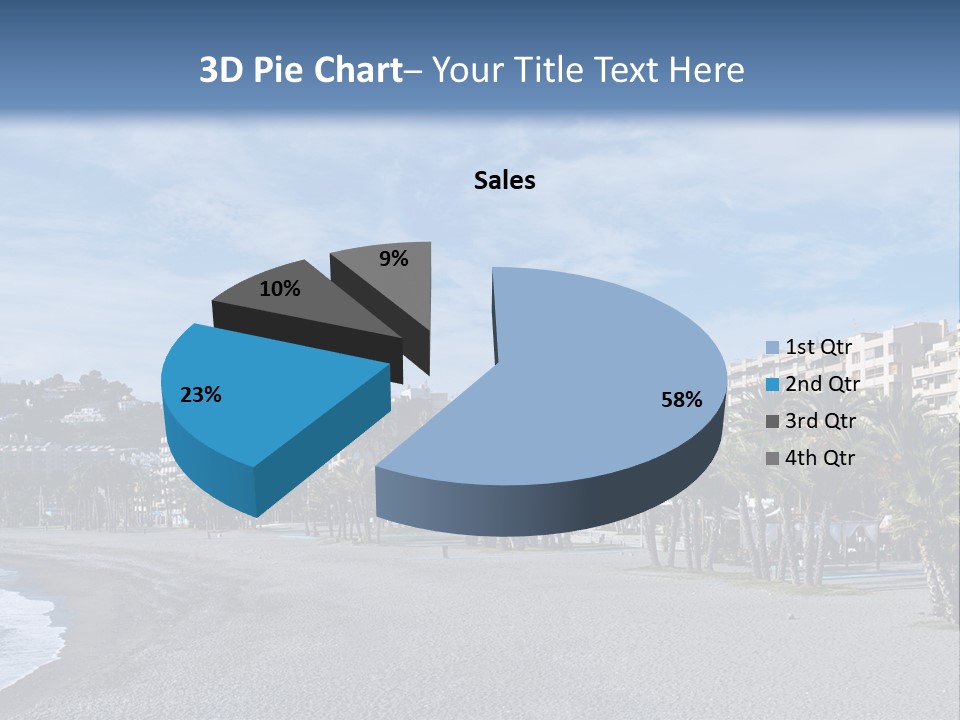 South Aerial Blue PowerPoint Template