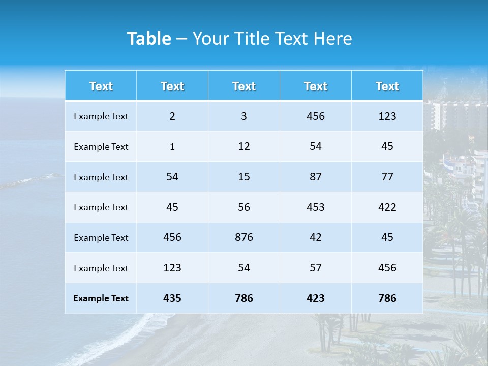 Scene Andaluzia Tropical PowerPoint Template