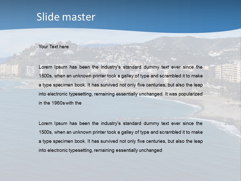 Del Location Coastline PowerPoint Template