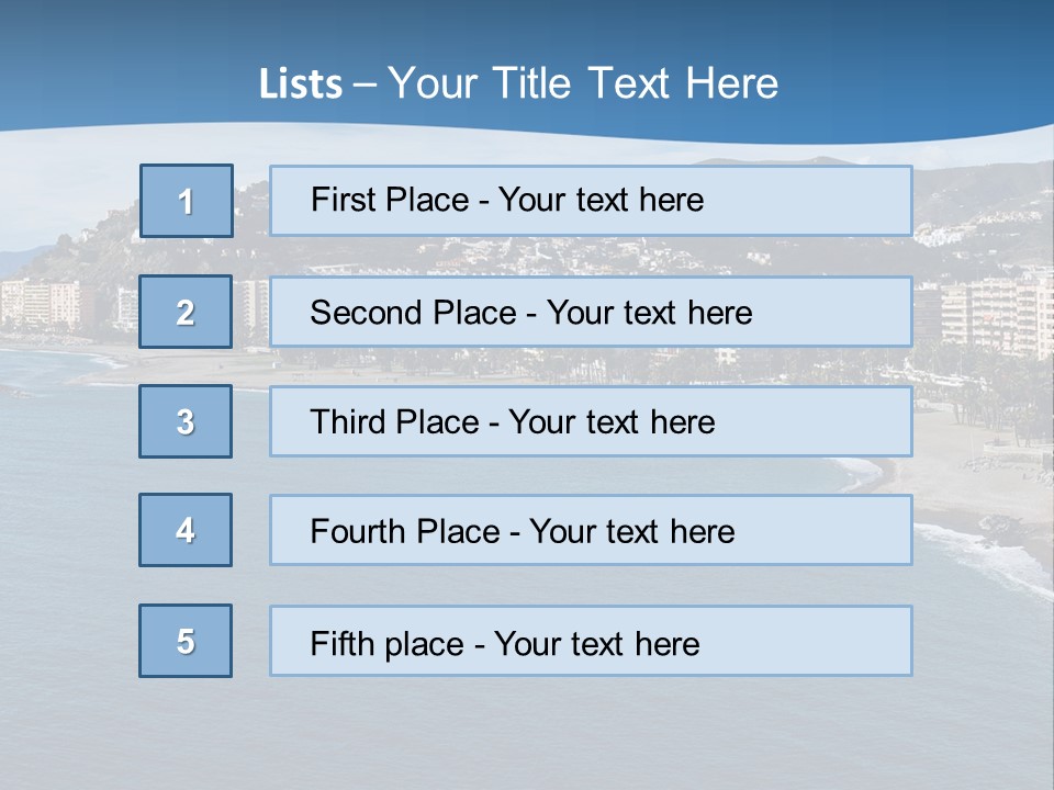Del Location Coastline PowerPoint Template