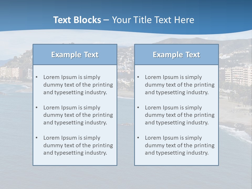 Del Location Coastline PowerPoint Template