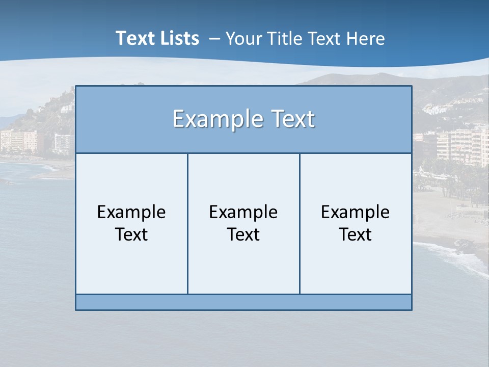 Del Location Coastline PowerPoint Template