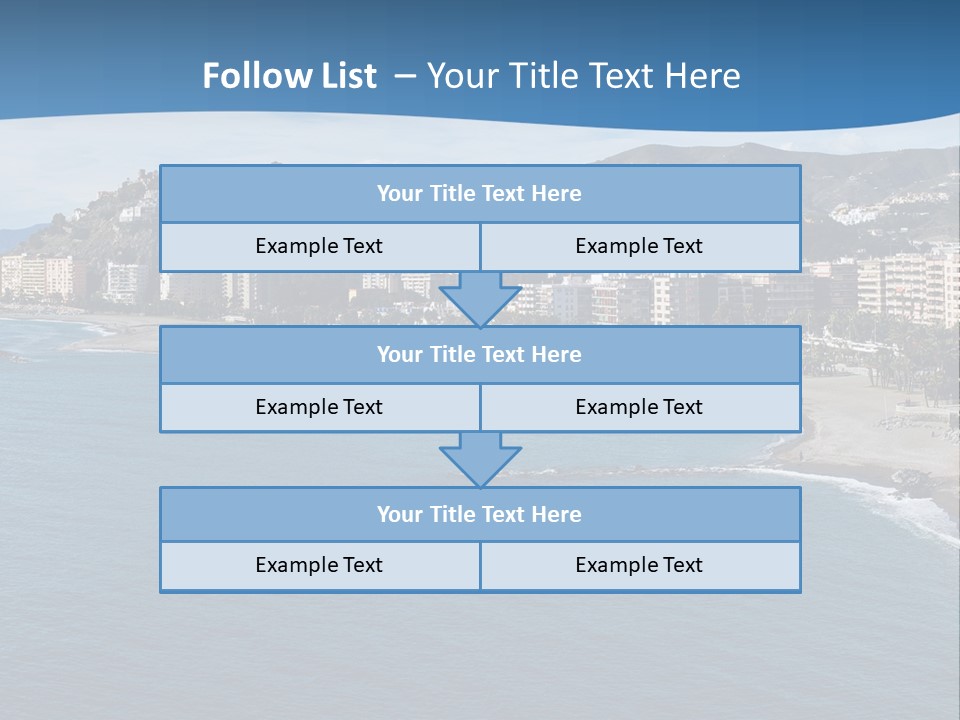 Del Location Coastline PowerPoint Template