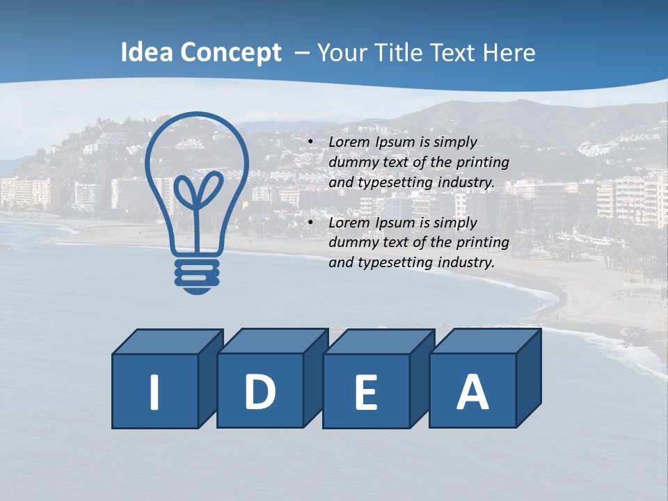 Del Location Coastline PowerPoint Template