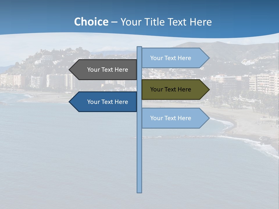 Del Location Coastline PowerPoint Template