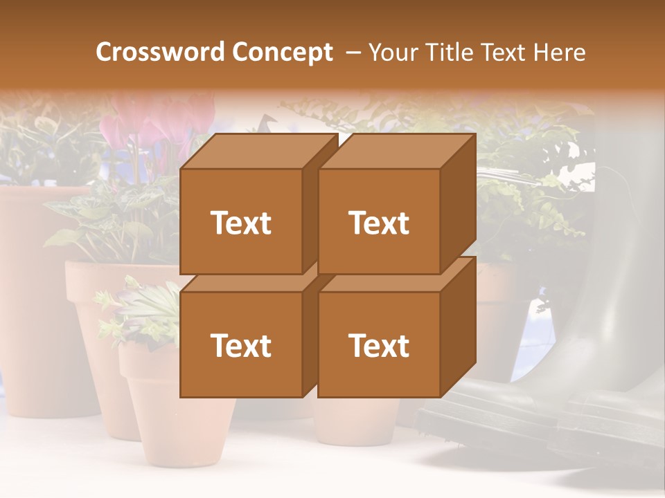 Gold Symbol Care PowerPoint Template