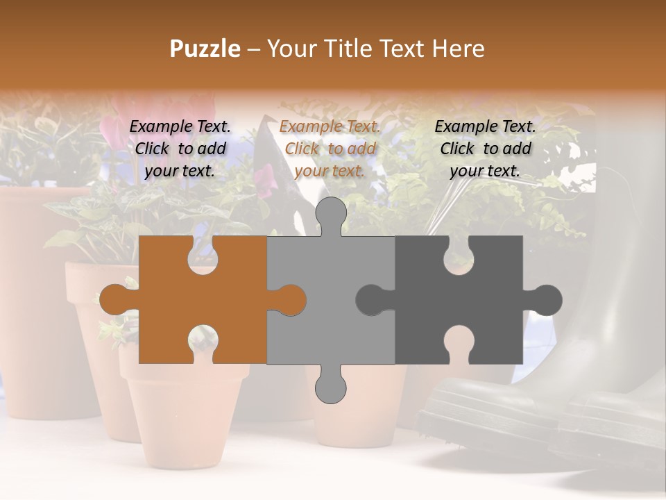 Gold Symbol Care PowerPoint Template