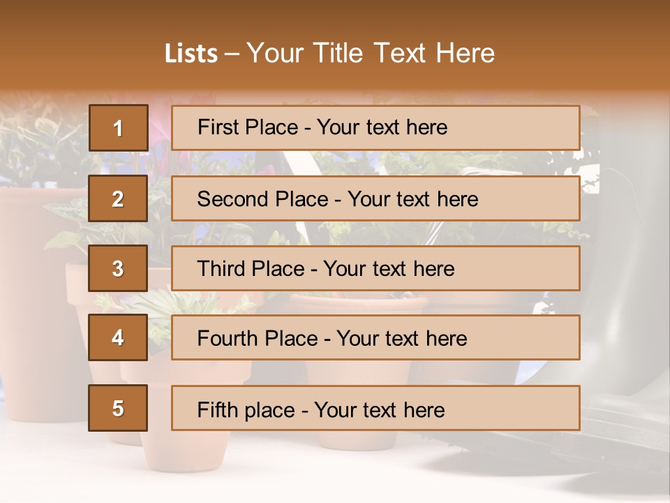 Gold Symbol Care PowerPoint Template