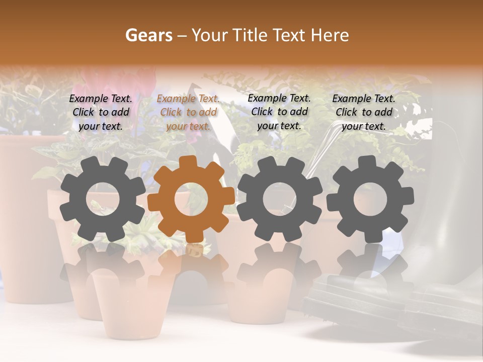 Gold Symbol Care PowerPoint Template