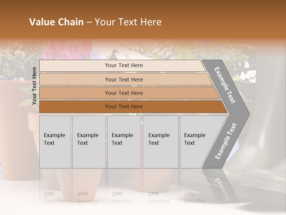 Gold Symbol Care PowerPoint Template