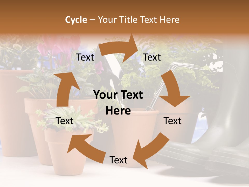 Gold Symbol Care PowerPoint Template