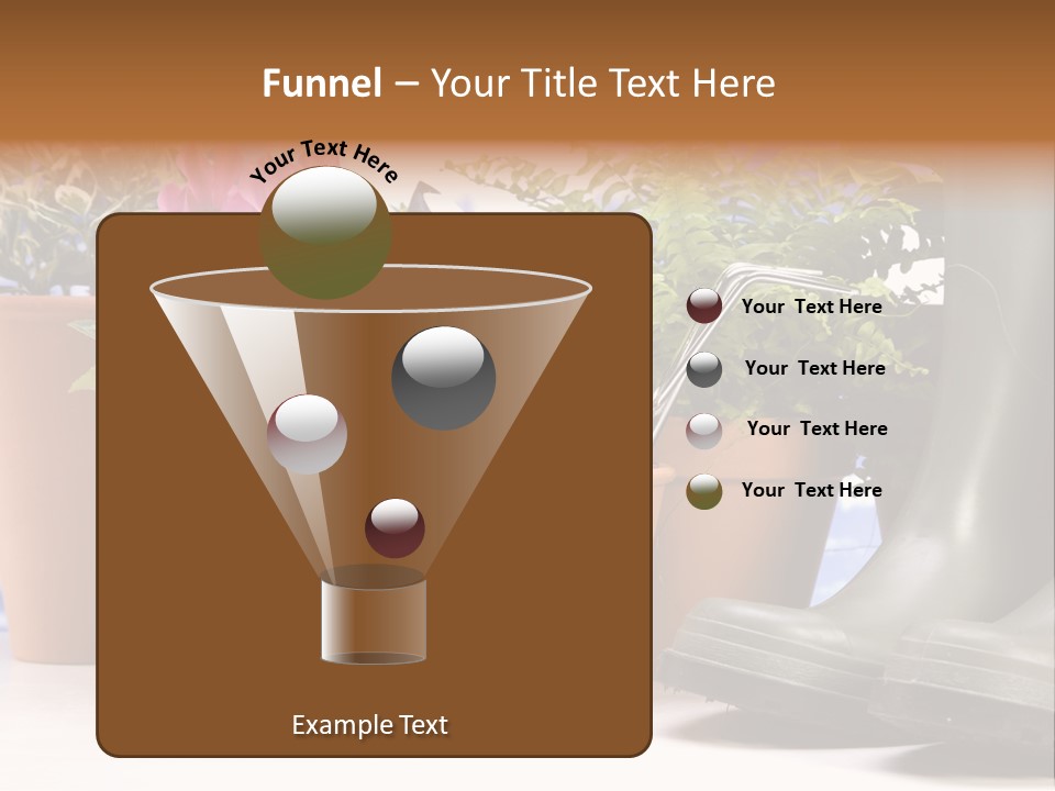 Gold Symbol Care PowerPoint Template