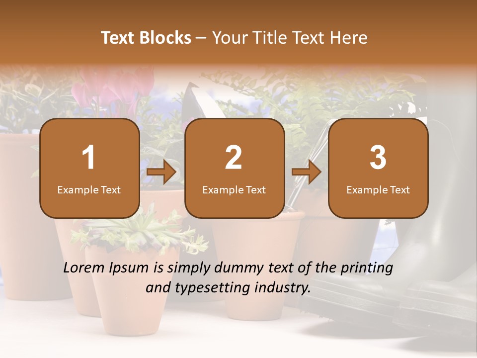 Gold Symbol Care PowerPoint Template