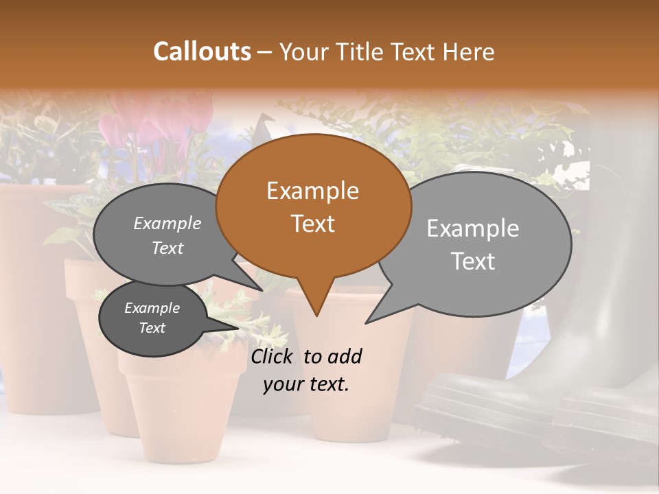 Gold Symbol Care PowerPoint Template