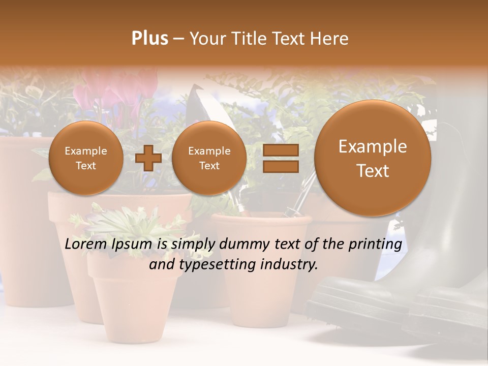 Gold Symbol Care PowerPoint Template