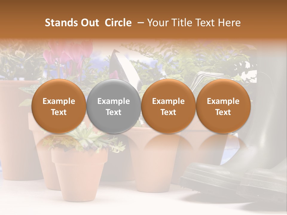 Gold Symbol Care PowerPoint Template