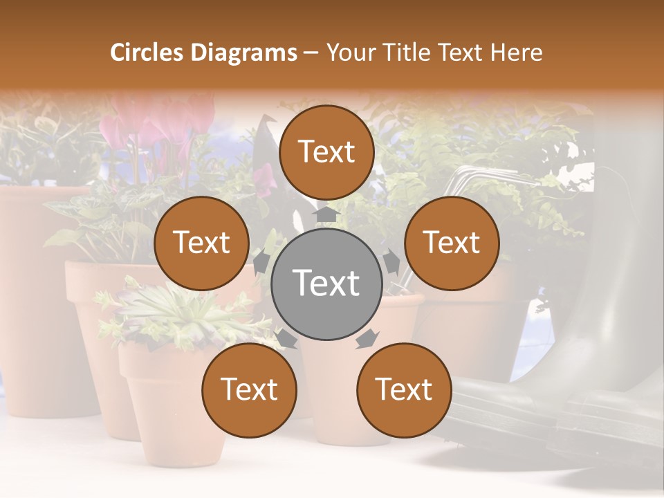 Gold Symbol Care PowerPoint Template