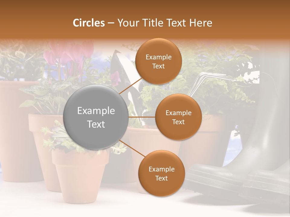 Gold Symbol Care PowerPoint Template