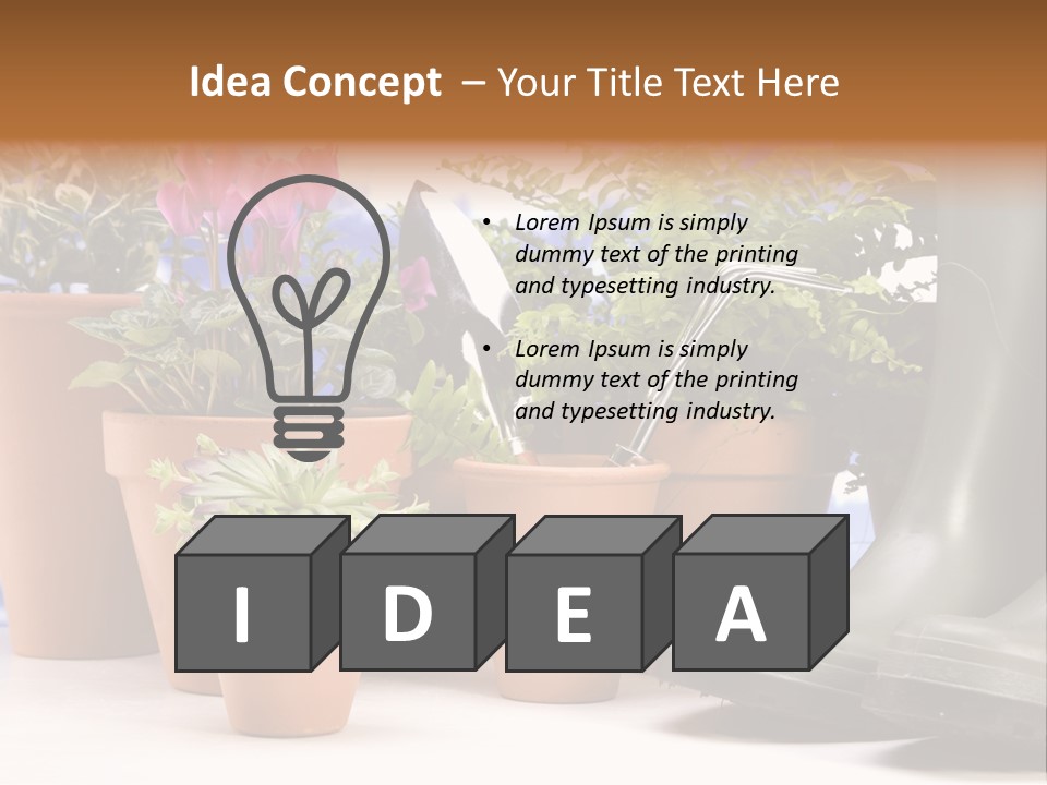 Gold Symbol Care PowerPoint Template