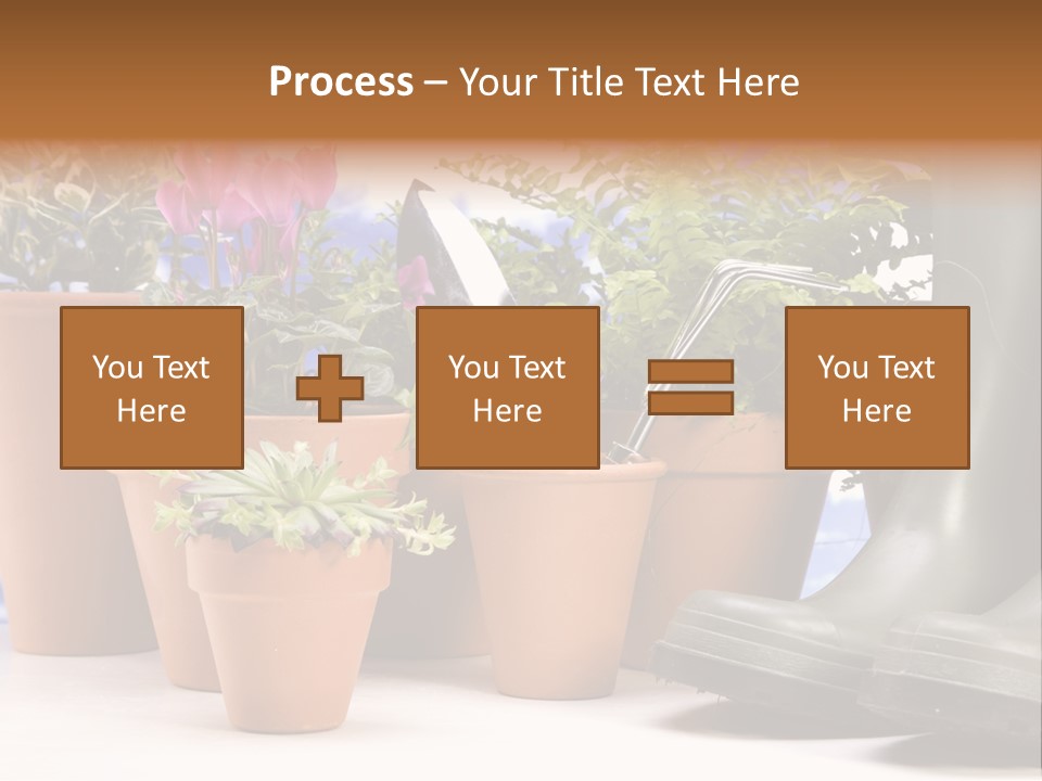 Gold Symbol Care PowerPoint Template