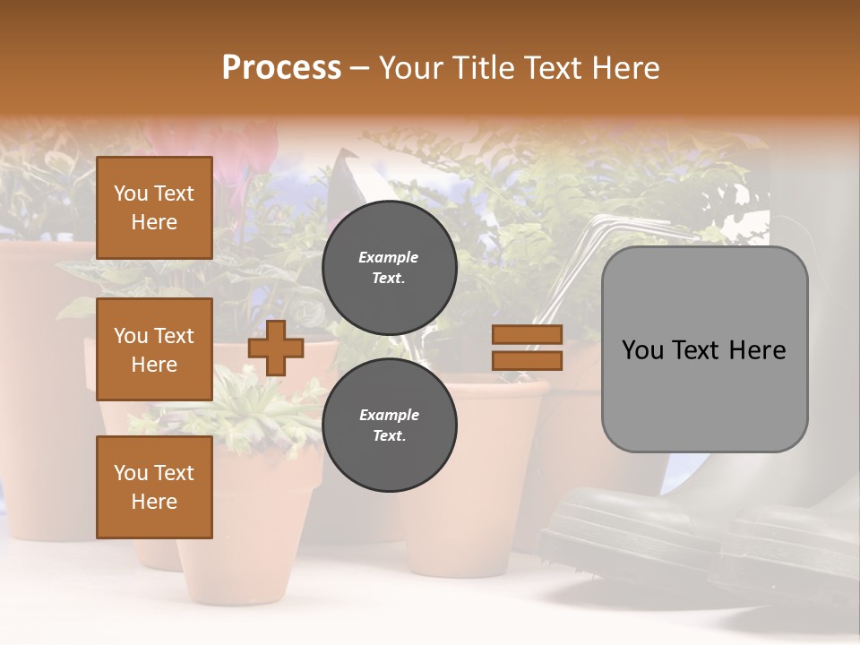 Gold Symbol Care PowerPoint Template