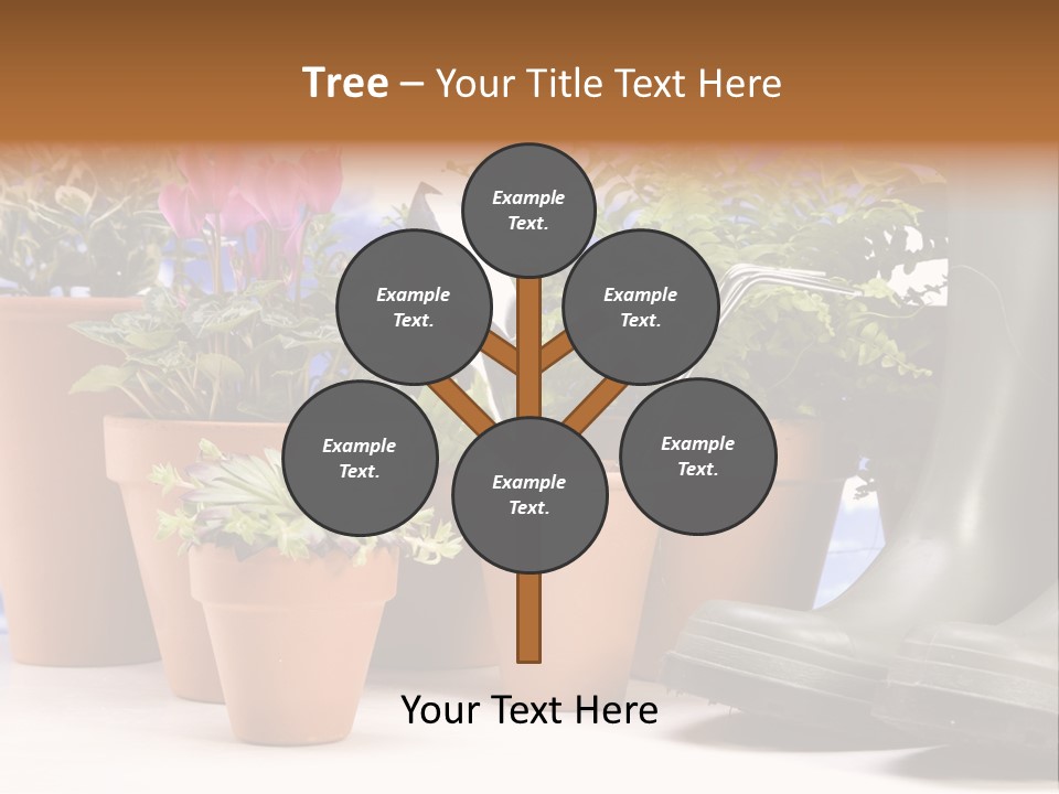 Gold Symbol Care PowerPoint Template