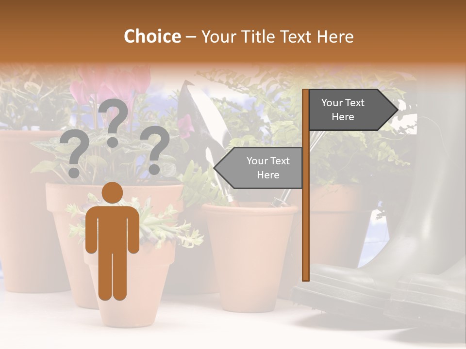 Gold Symbol Care PowerPoint Template