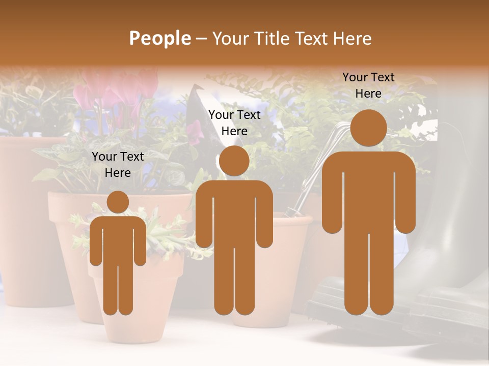 Gold Symbol Care PowerPoint Template