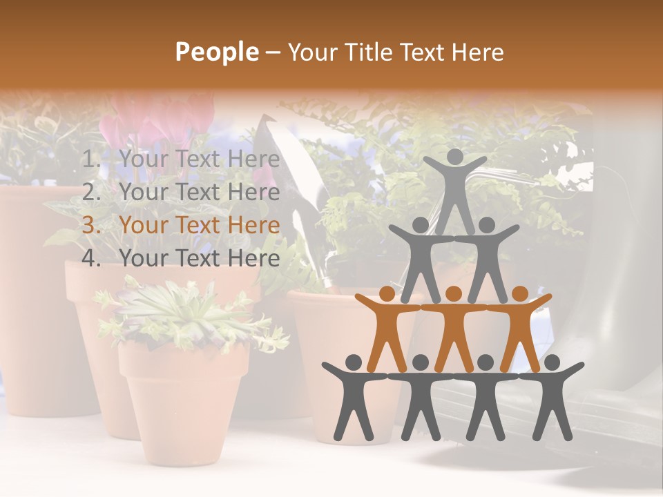 Gold Symbol Care PowerPoint Template