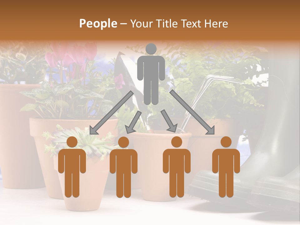 Gold Symbol Care PowerPoint Template