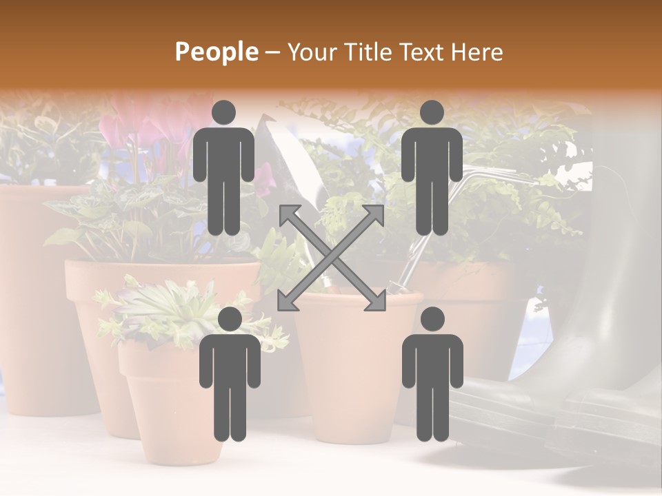 Gold Symbol Care PowerPoint Template