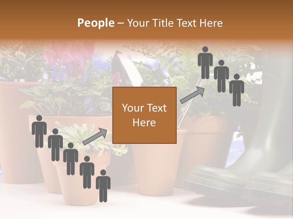 Gold Symbol Care PowerPoint Template