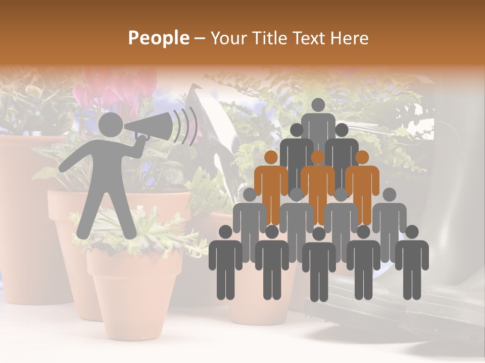 Gold Symbol Care PowerPoint Template