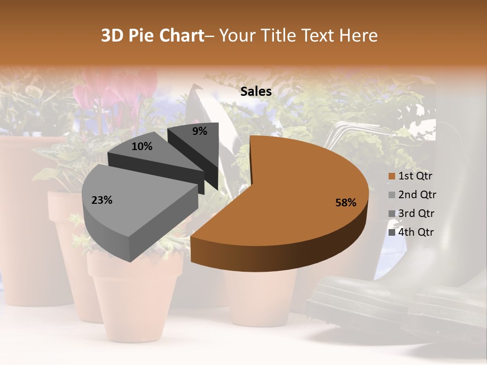 Gold Symbol Care PowerPoint Template