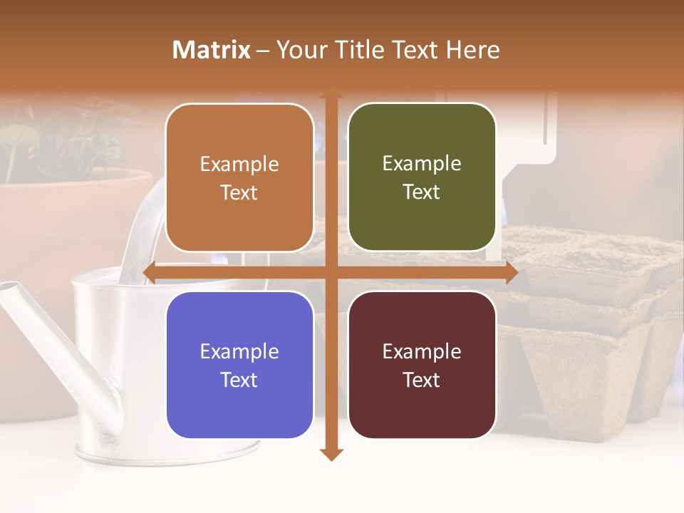 Symbol Gain Market PowerPoint Template