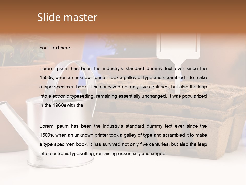 Symbol Gain Market PowerPoint Template