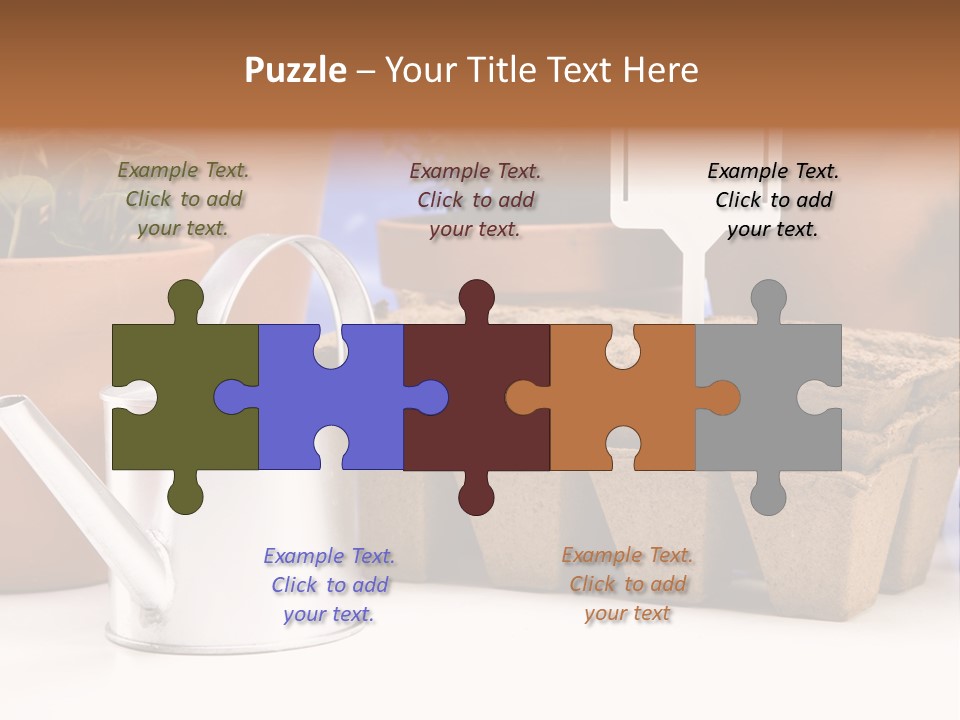 Symbol Gain Market PowerPoint Template