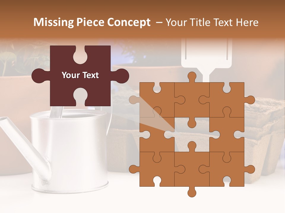 Symbol Gain Market PowerPoint Template